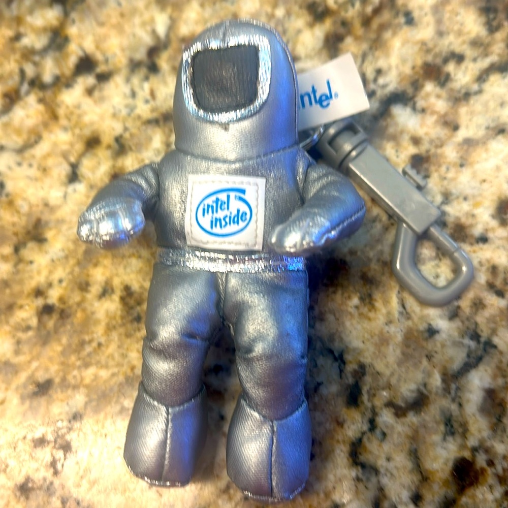 Intel Bunny People Plush Toy Astronaut Spaceman Doll Silver